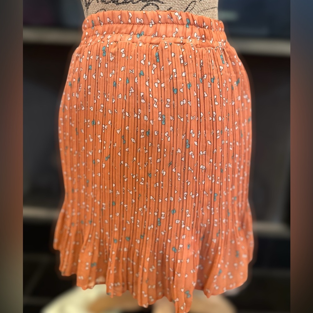 NWT Sister Jane Coral Pleated Mini Skirt